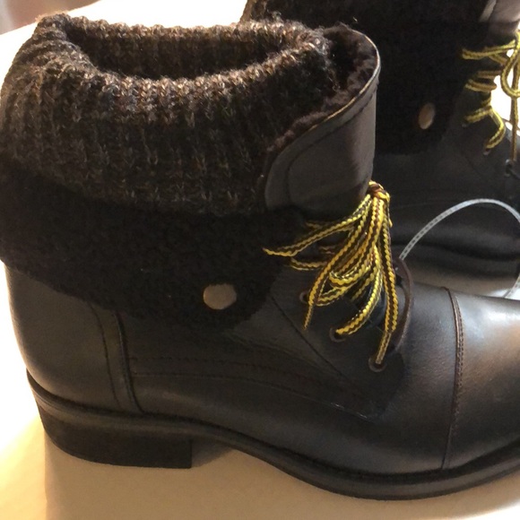 Musse & Cloud lace up ankle boots size 11 black - Picture 2 of 9